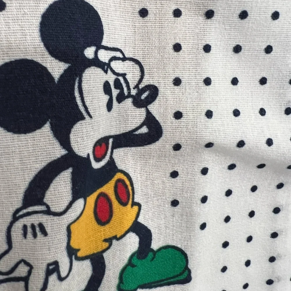 NOS Mickey & Co Tailored Twin Comic Mickey Bed Skirt